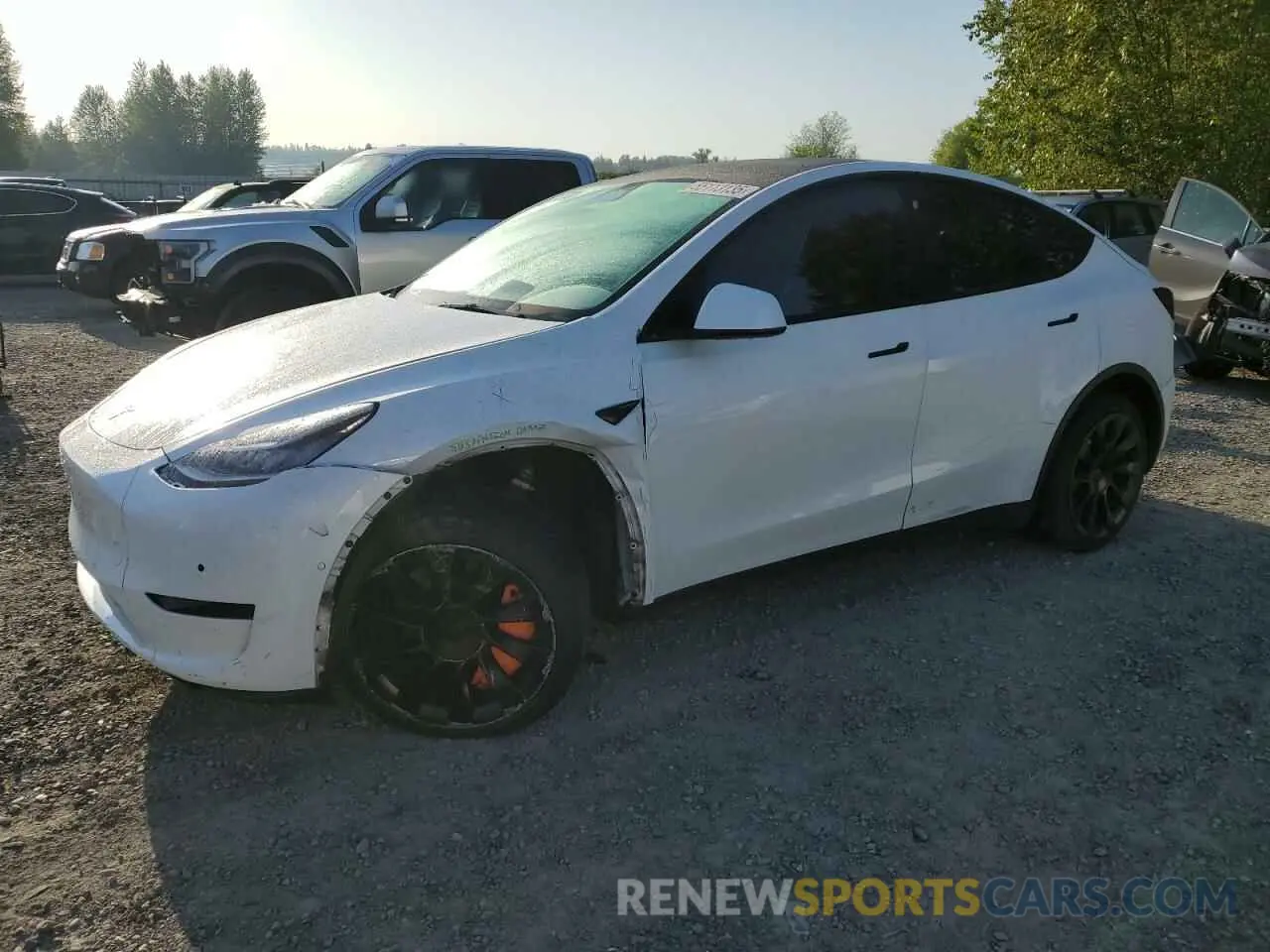 1 Photograph of a damaged car 7SAYGAEE7NF376795 TESLA MODEL Y 2022