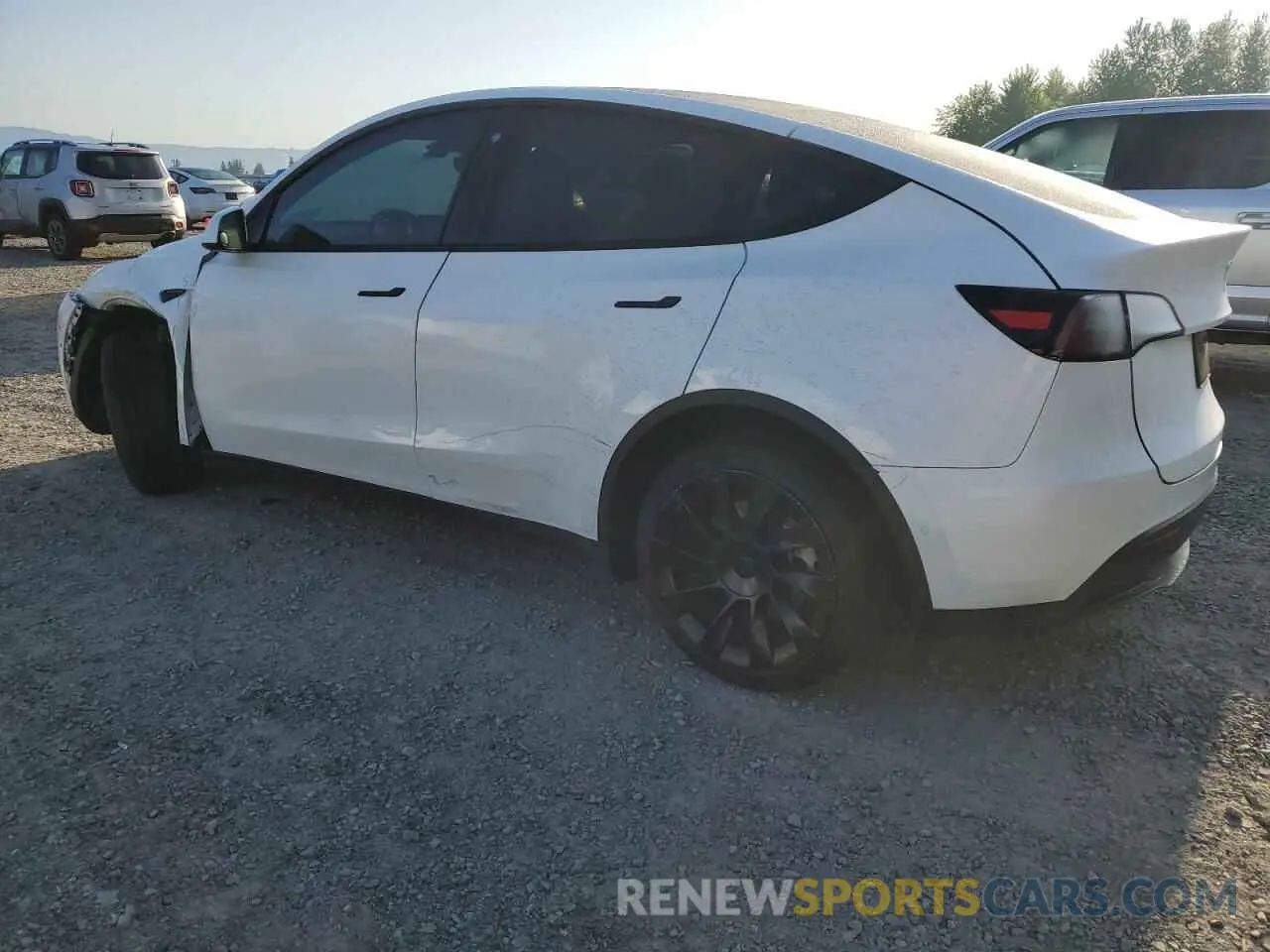2 Photograph of a damaged car 7SAYGAEE7NF376795 TESLA MODEL Y 2022