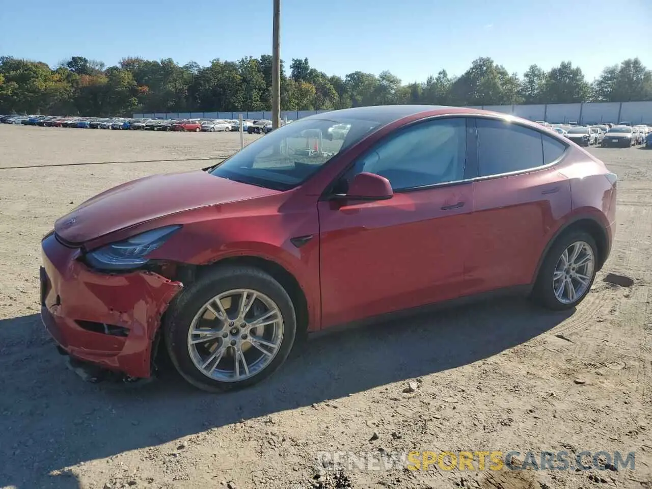 1 Photograph of a damaged car 7SAYGAEE7NF391944 TESLA MODEL Y 2022