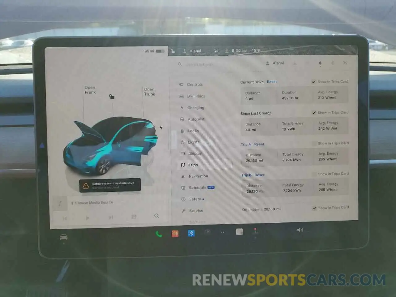 9 Photograph of a damaged car 7SAYGAEE7NF391944 TESLA MODEL Y 2022