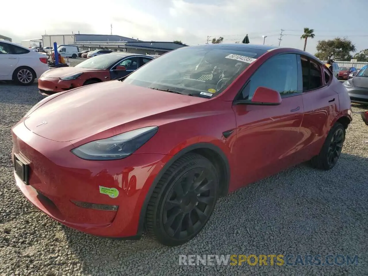 1 Photograph of a damaged car 7SAYGAEE7NF553541 TESLA MODEL Y 2022