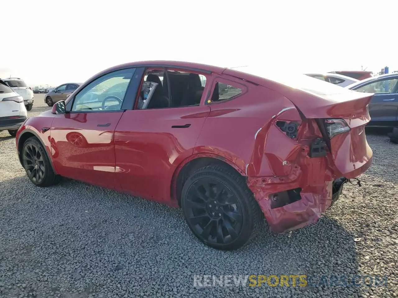 2 Photograph of a damaged car 7SAYGAEE7NF553541 TESLA MODEL Y 2022