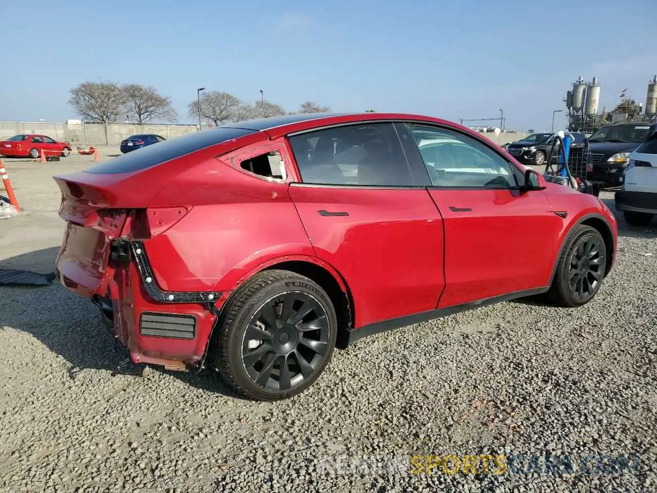 3 Photograph of a damaged car 7SAYGAEE7NF553541 TESLA MODEL Y 2022