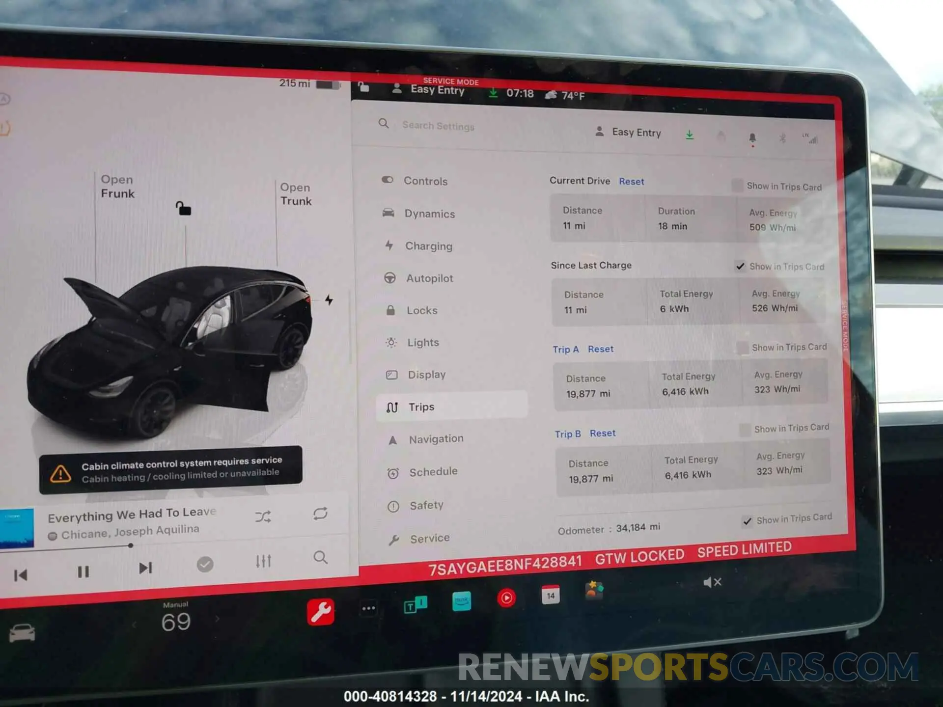 7 Photograph of a damaged car 7SAYGAEE8NF428841 TESLA MODEL Y 2022