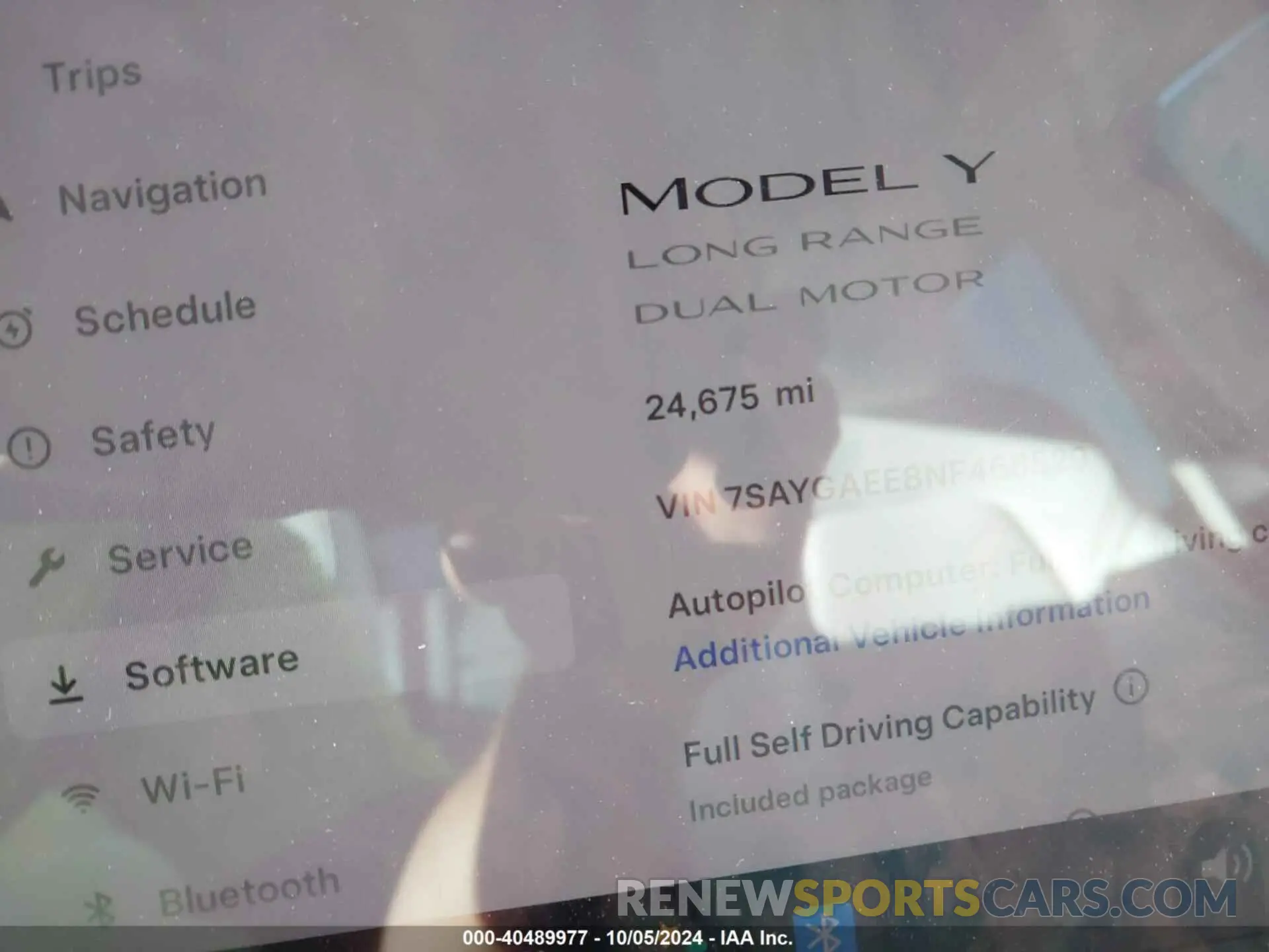 7 Photograph of a damaged car 7SAYGAEE8NF468529 TESLA MODEL Y 2022