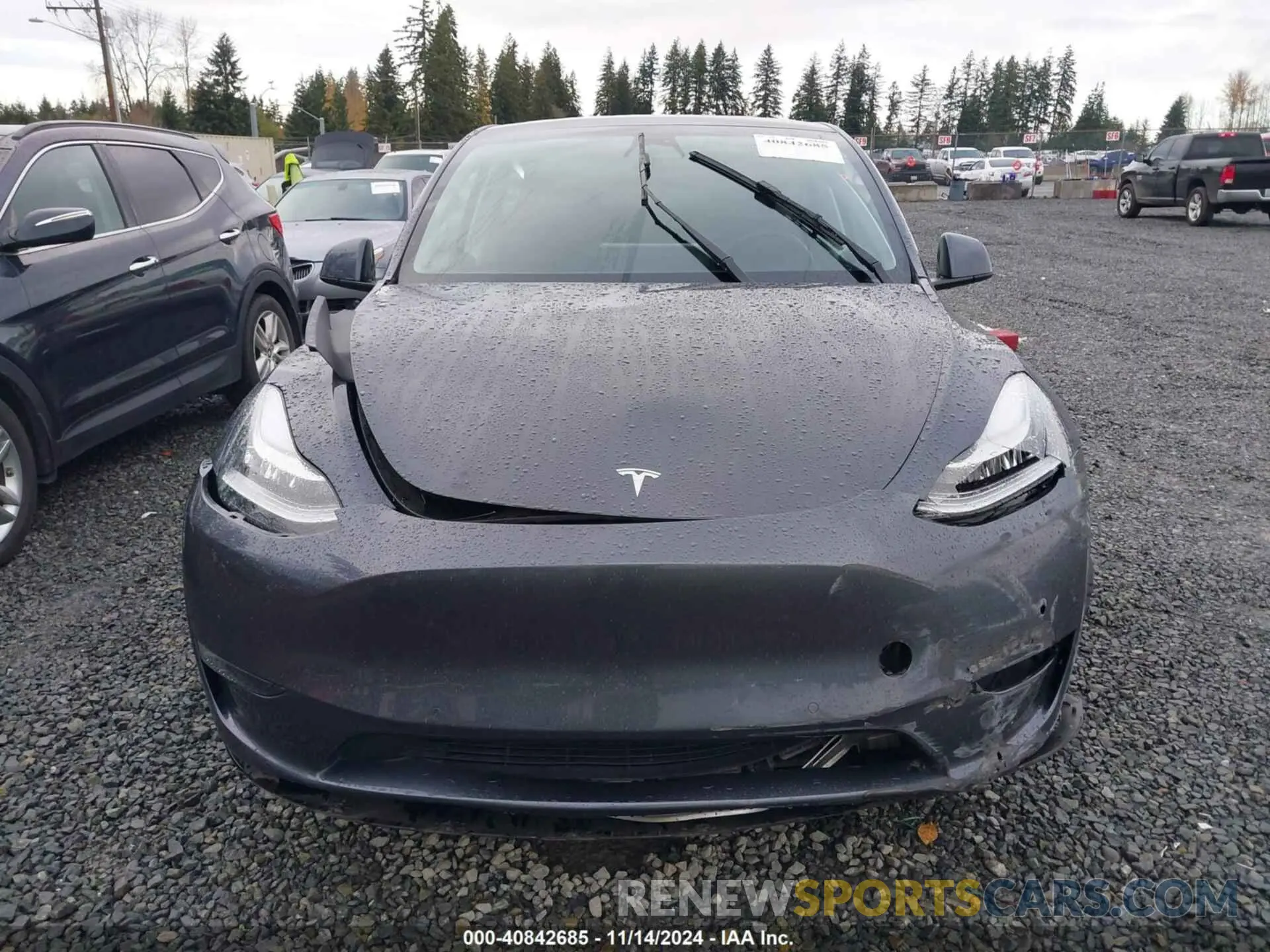 13 Photograph of a damaged car 7SAYGAEE8NF570624 TESLA MODEL Y 2022