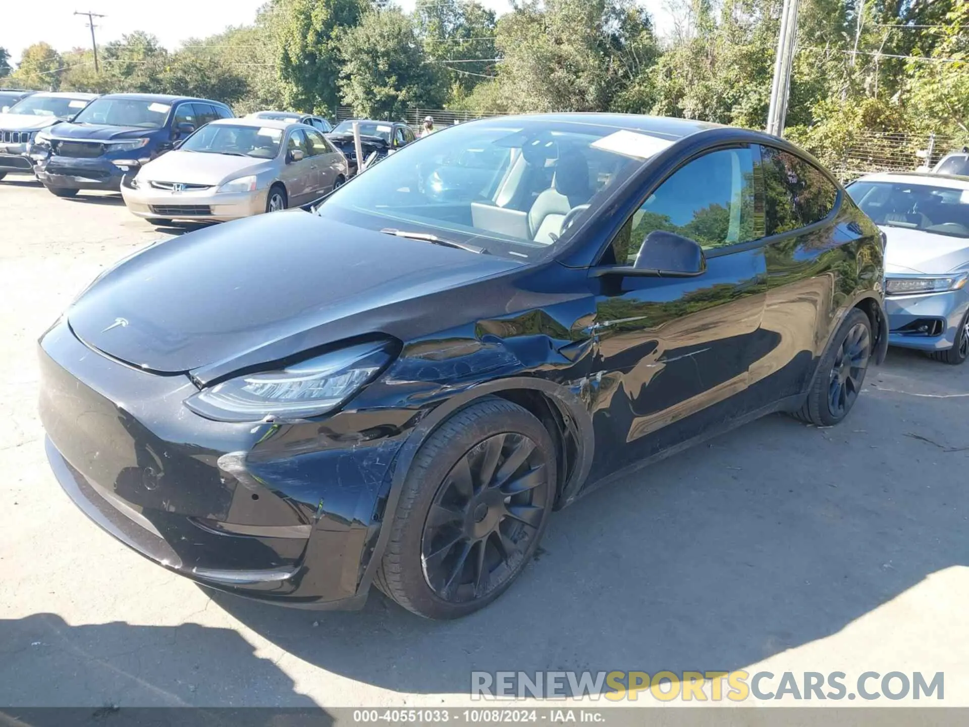 2 Photograph of a damaged car 7SAYGAEE8NF574463 TESLA MODEL Y 2022