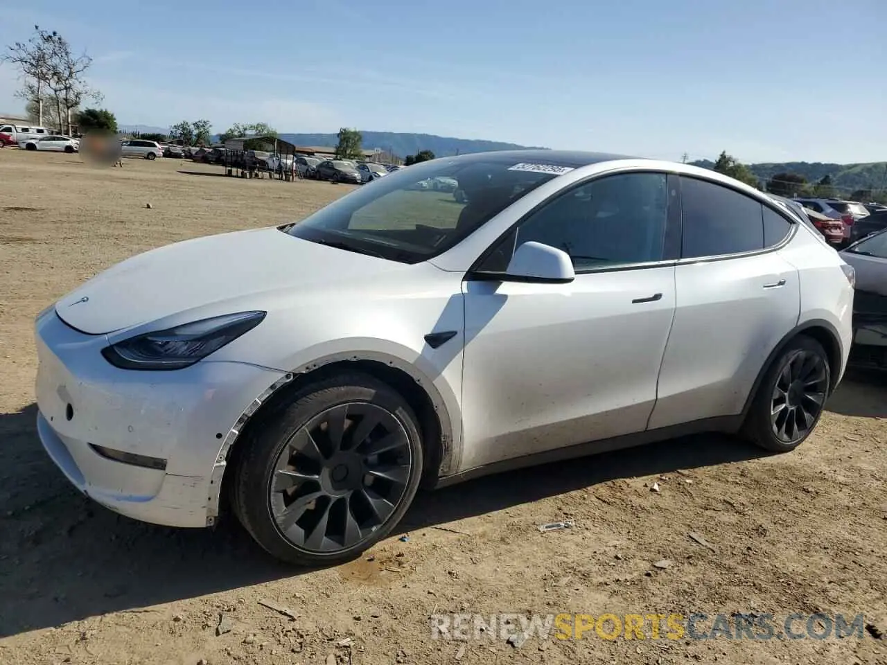 1 Photograph of a damaged car 7SAYGAEE9NF352658 TESLA MODEL Y 2022