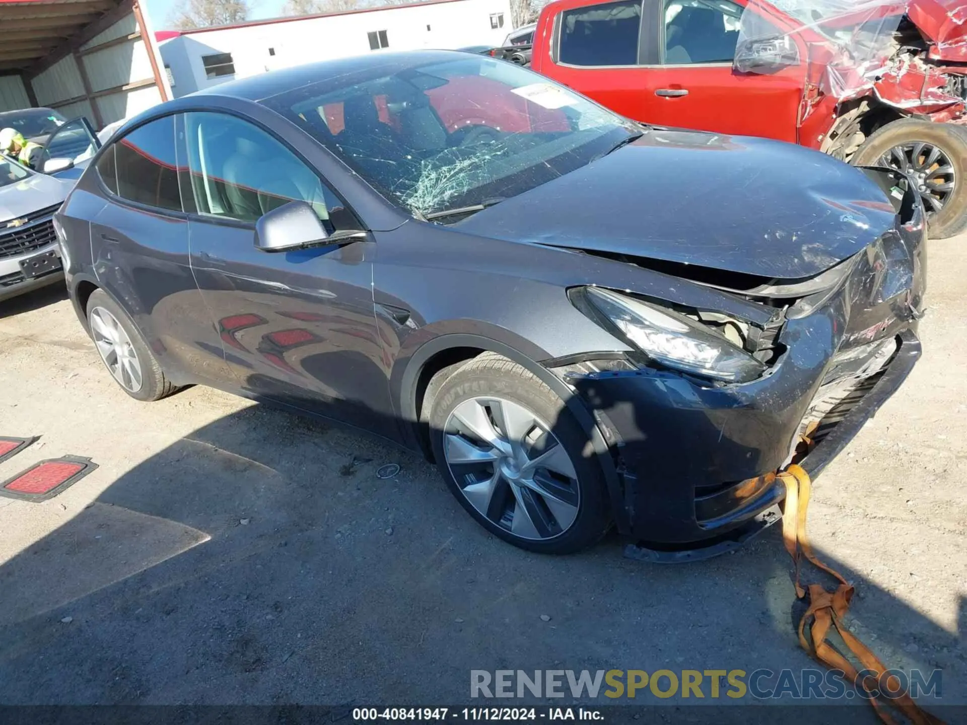 1 Photograph of a damaged car 7SAYGAEE9NF398040 TESLA MODEL Y 2022