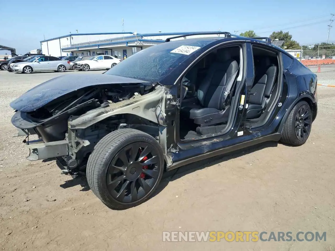1 Photograph of a damaged car 7SAYGAEE9NF429254 TESLA MODEL Y 2022