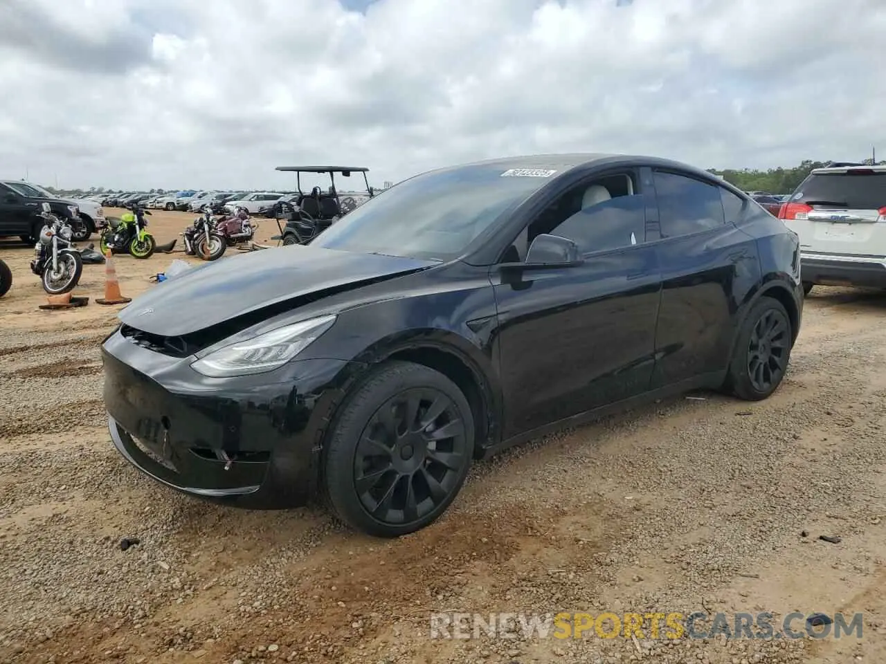 1 Photograph of a damaged car 7SAYGAEE9NF468927 TESLA MODEL Y 2022