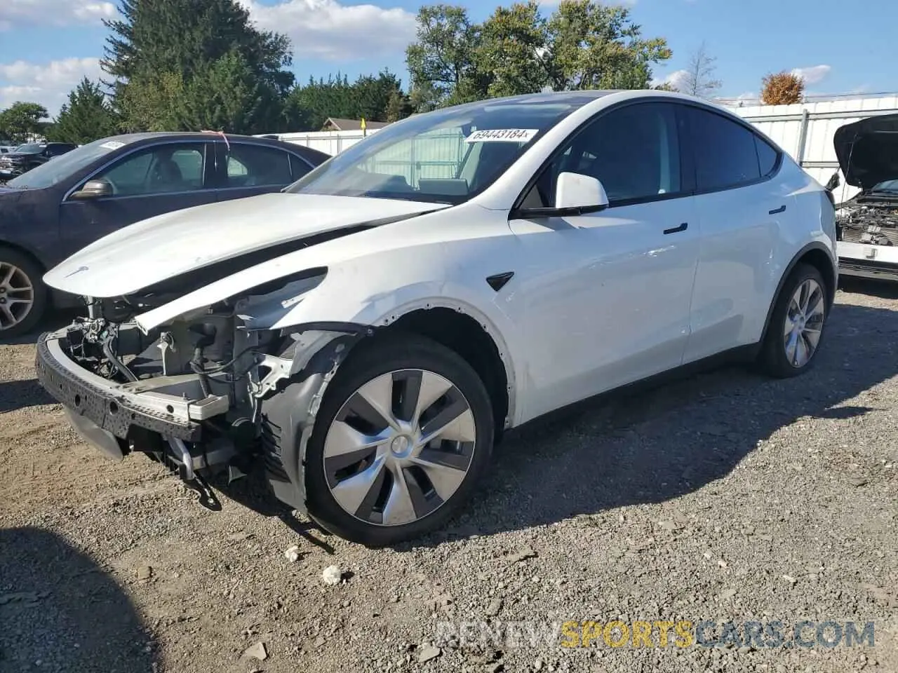 1 Photograph of a damaged car 7SAYGAEEXNF309334 TESLA MODEL Y 2022