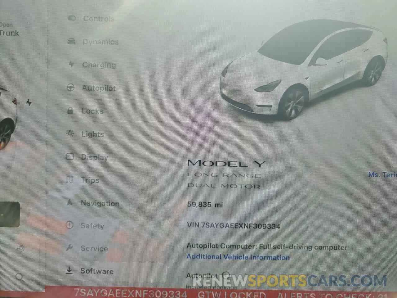 9 Photograph of a damaged car 7SAYGAEEXNF309334 TESLA MODEL Y 2022