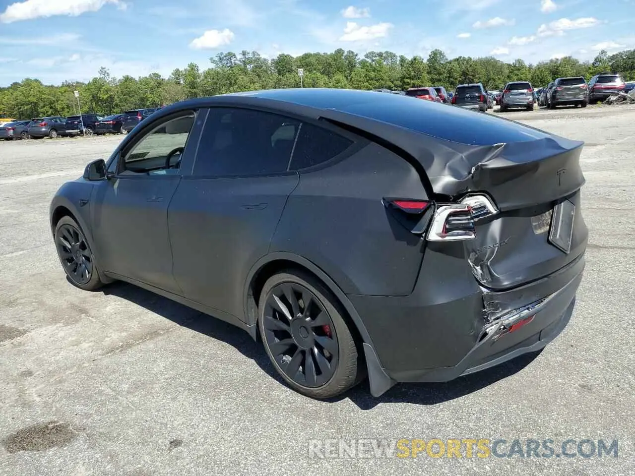 2 Photograph of a damaged car 7SAYGAEEXNF326814 TESLA MODEL Y 2022