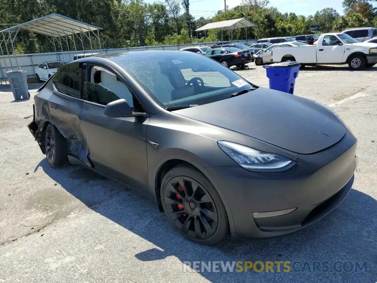 4 Photograph of a damaged car 7SAYGAEEXNF326814 TESLA MODEL Y 2022