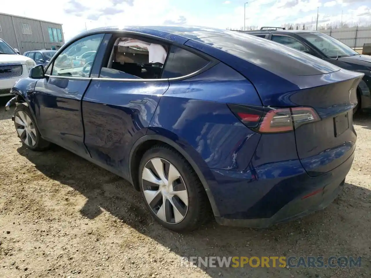 3 Photograph of a damaged car 7SAYGAEEXNF348022 TESLA MODEL Y 2022