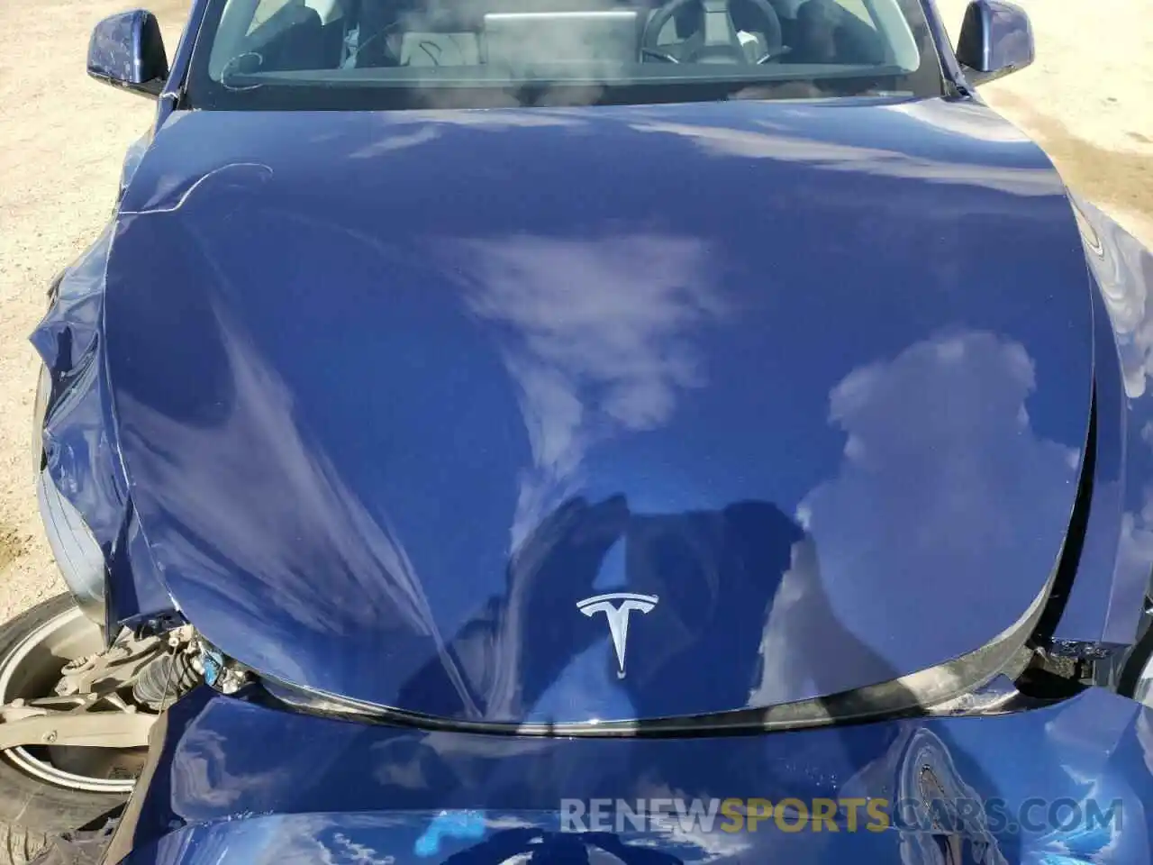 7 Photograph of a damaged car 7SAYGAEEXNF348022 TESLA MODEL Y 2022