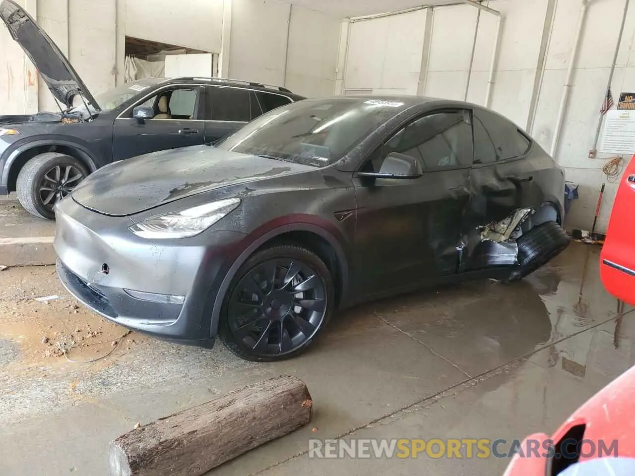1 Photograph of a damaged car 7SAYGAEEXNF429618 TESLA MODEL Y 2022