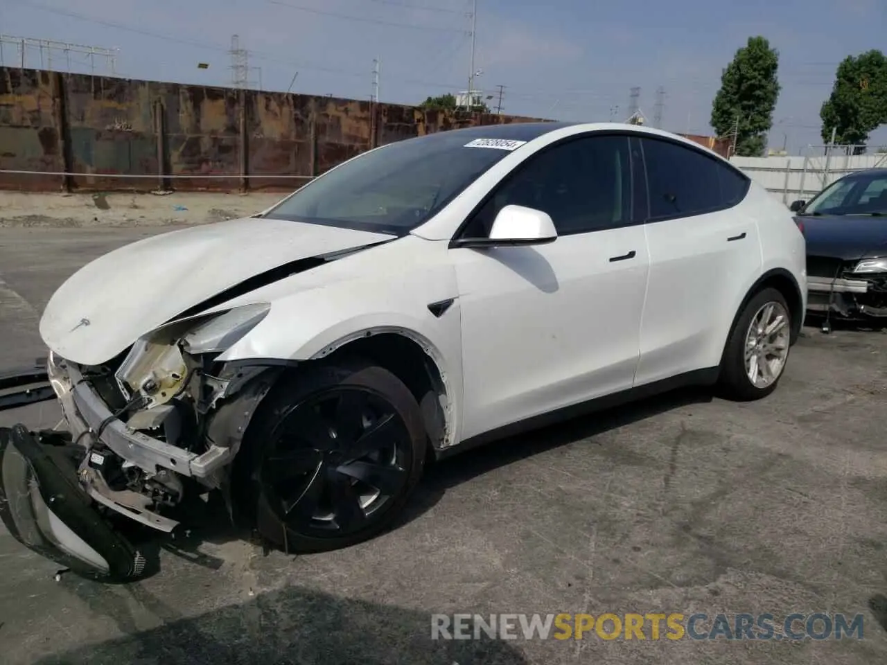 1 Photograph of a damaged car 7SAYGAEEXNF489673 TESLA MODEL Y 2022