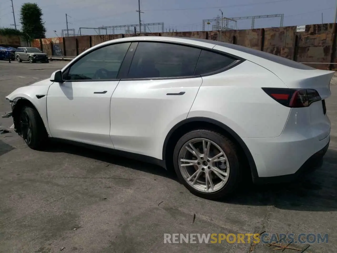 2 Photograph of a damaged car 7SAYGAEEXNF489673 TESLA MODEL Y 2022