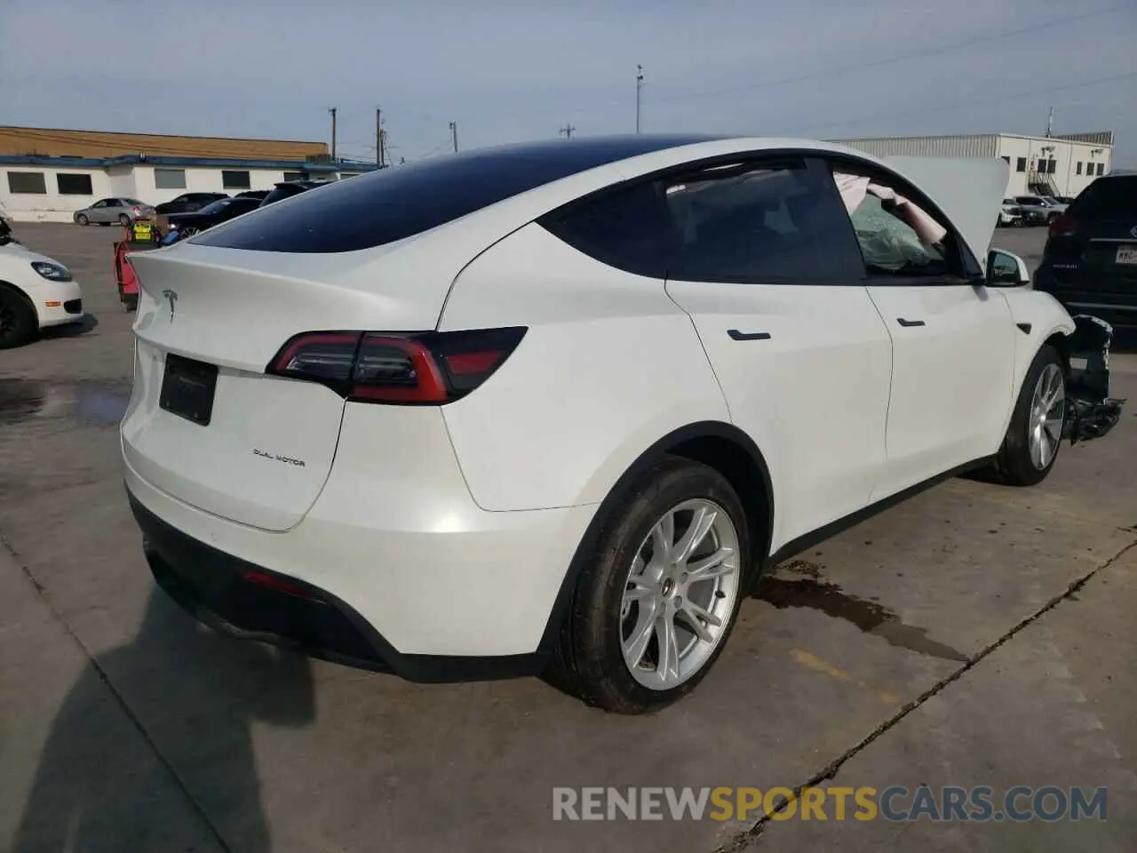 3 Photograph of a damaged car 7SAYGAEEXNF519092 TESLA MODEL Y 2022