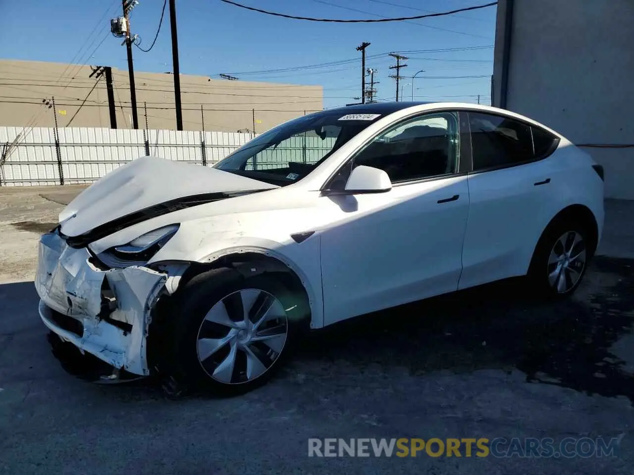 1 Photograph of a damaged car 7SAYGDEE0NA017688 TESLA MODEL Y 2022