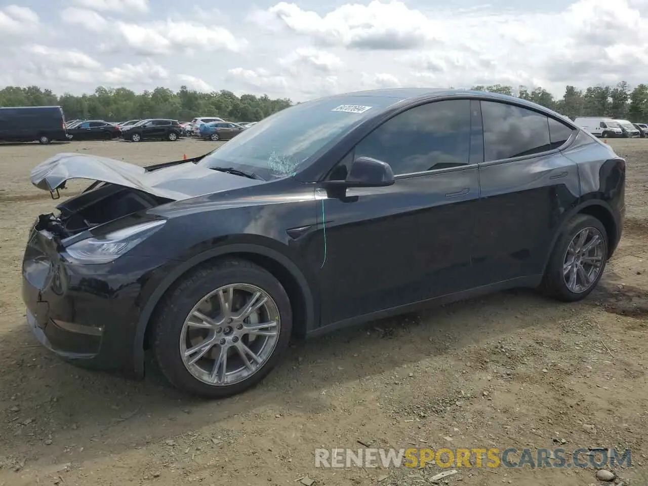 1 Photograph of a damaged car 7SAYGDEE0NA018906 TESLA MODEL Y 2022