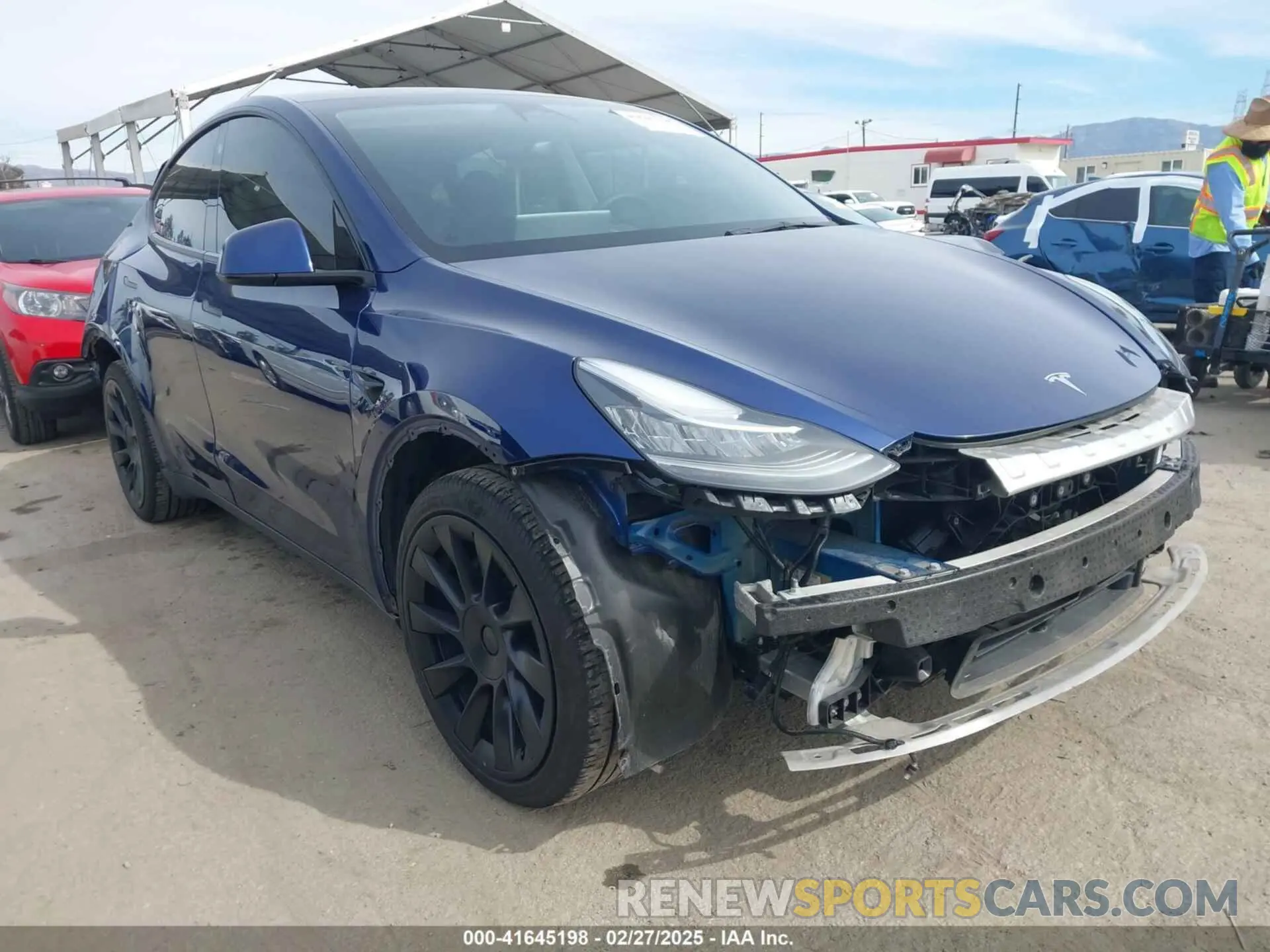 1 Photograph of a damaged car 7SAYGDEE0NA019067 TESLA MODEL Y 2022