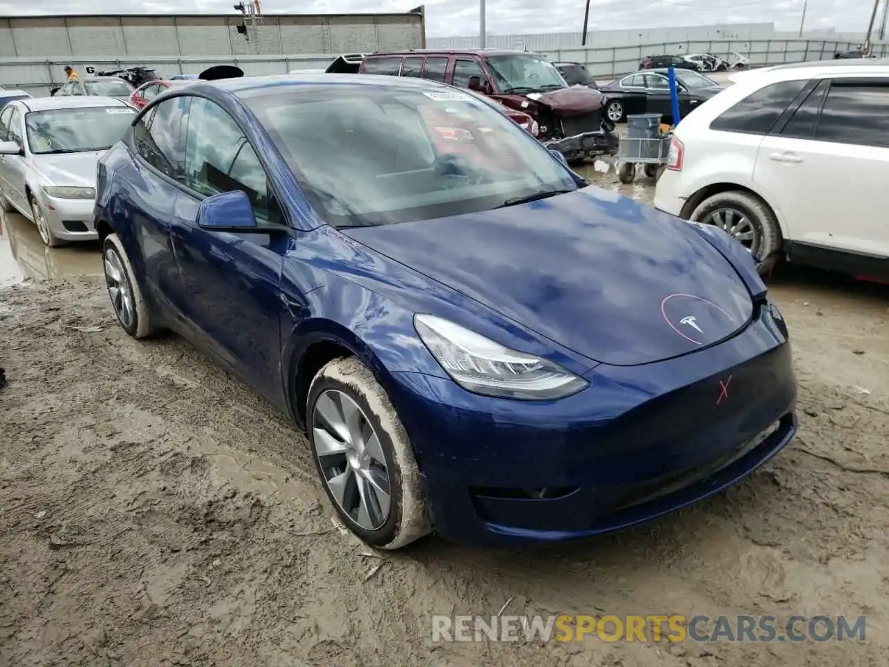 1 Photograph of a damaged car 7SAYGDEE0NF316097 TESLA MODEL Y 2022