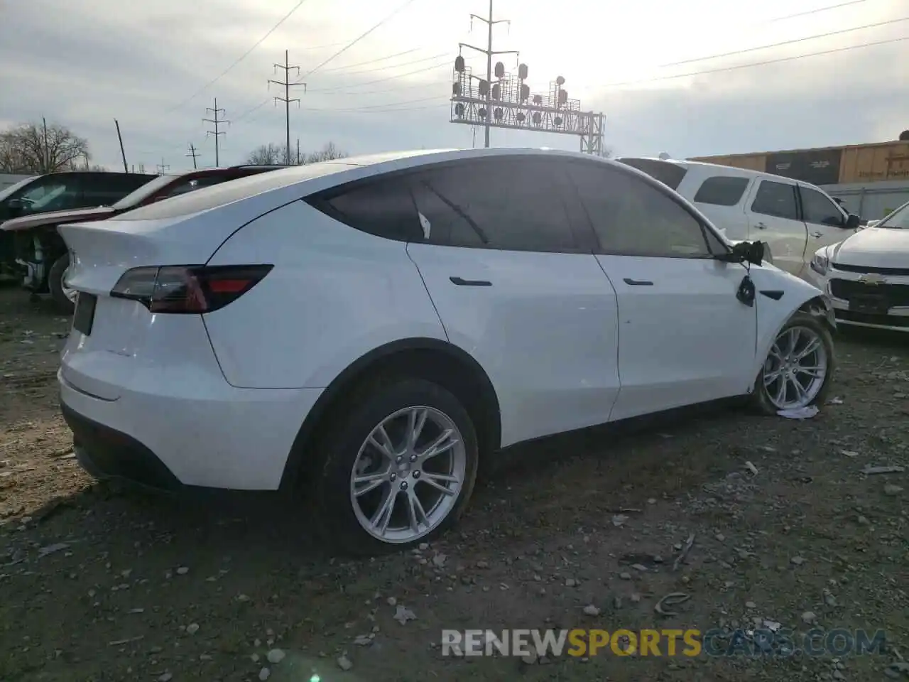 3 Photograph of a damaged car 7SAYGDEE0NF331439 TESLA MODEL Y 2022