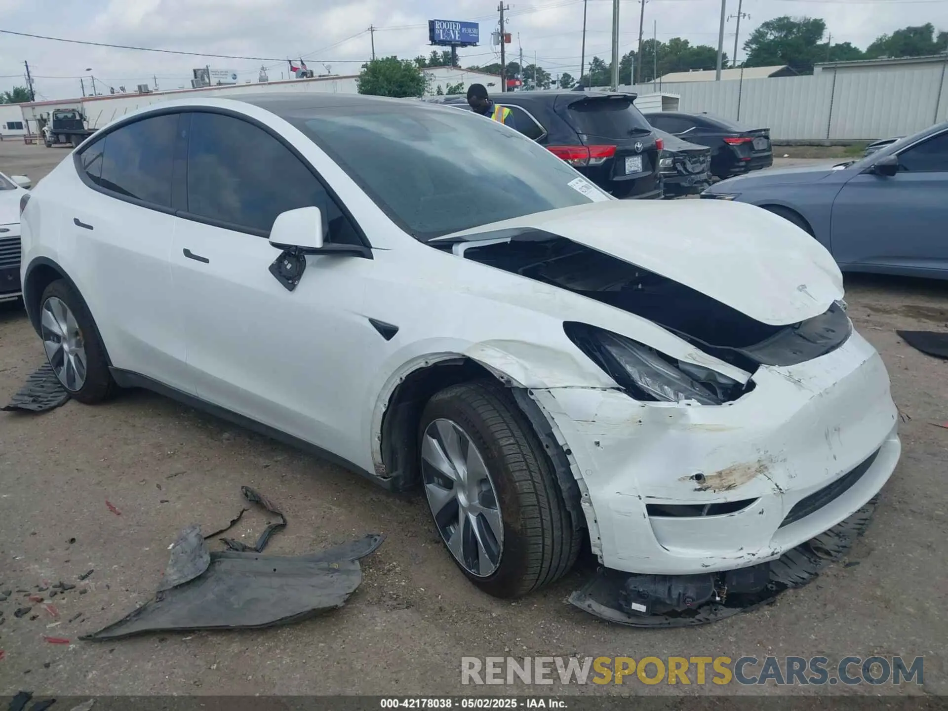 1 Photograph of a damaged car 7SAYGDEE0NF332610 TESLA MODEL Y 2022