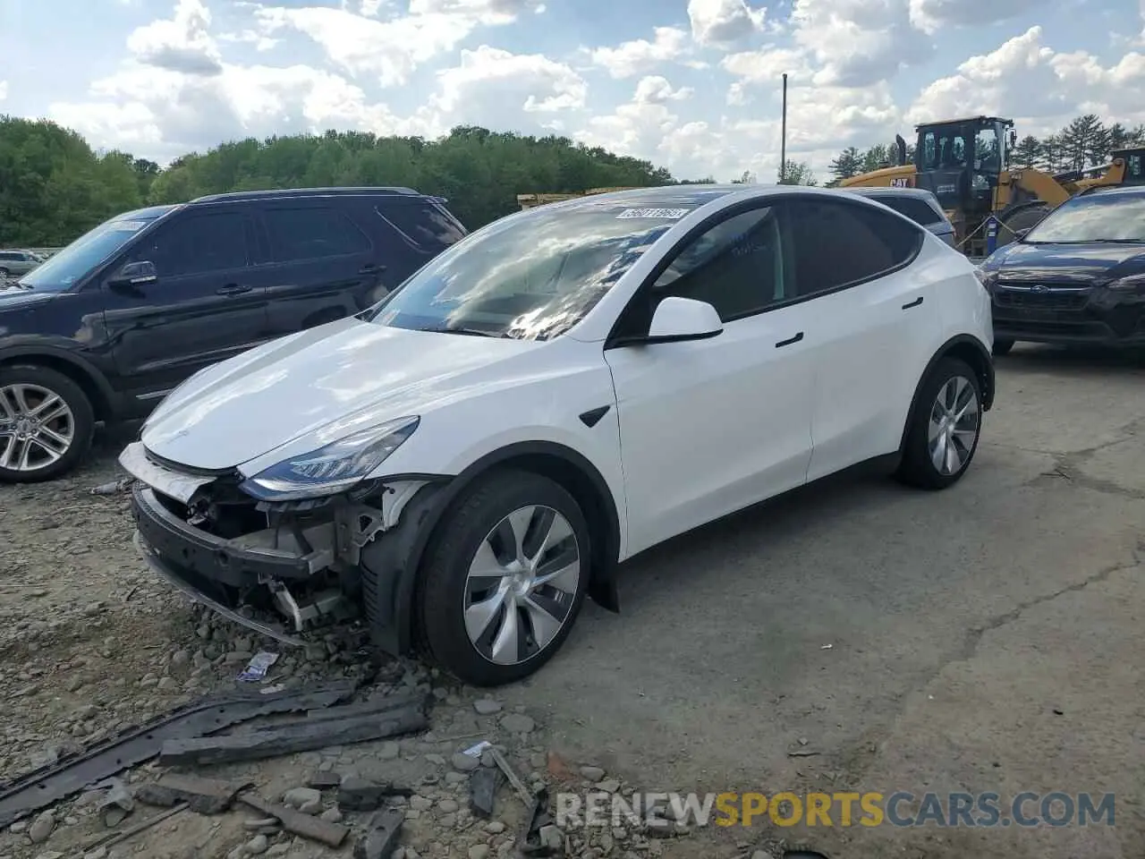 1 Photograph of a damaged car 7SAYGDEE0NF336088 TESLA MODEL Y 2022