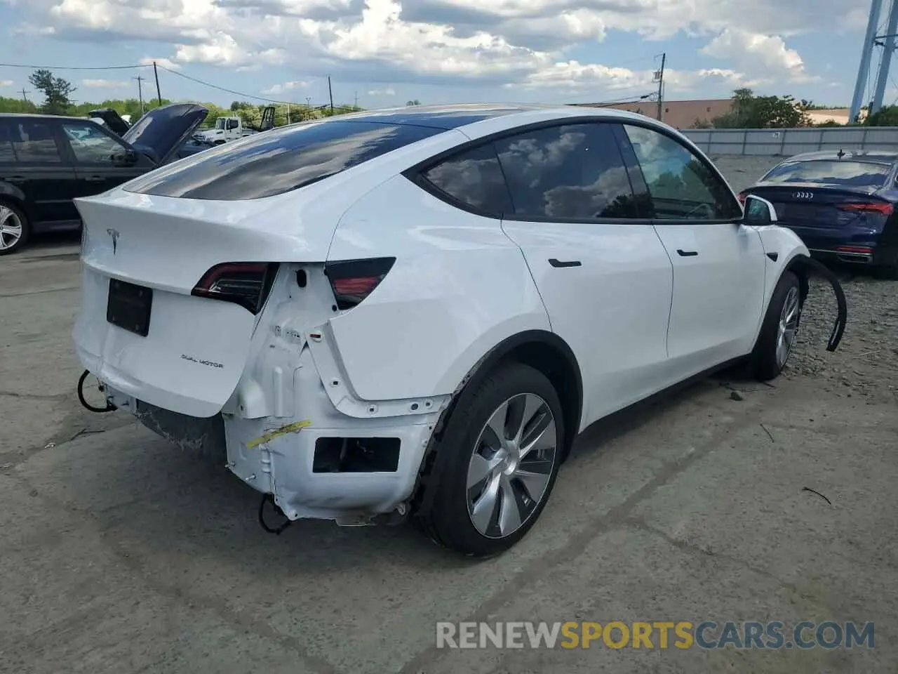 3 Photograph of a damaged car 7SAYGDEE0NF336088 TESLA MODEL Y 2022