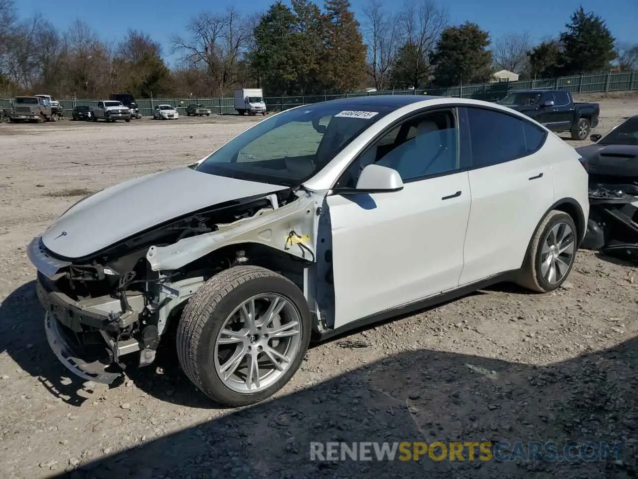 1 Photograph of a damaged car 7SAYGDEE0NF339363 TESLA MODEL Y 2022
