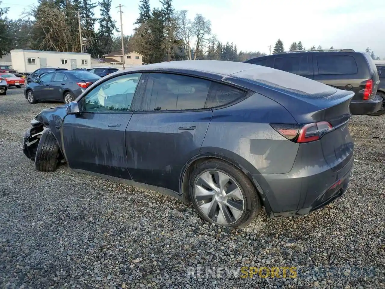 2 Photograph of a damaged car 7SAYGDEE0NF341257 TESLA MODEL Y 2022