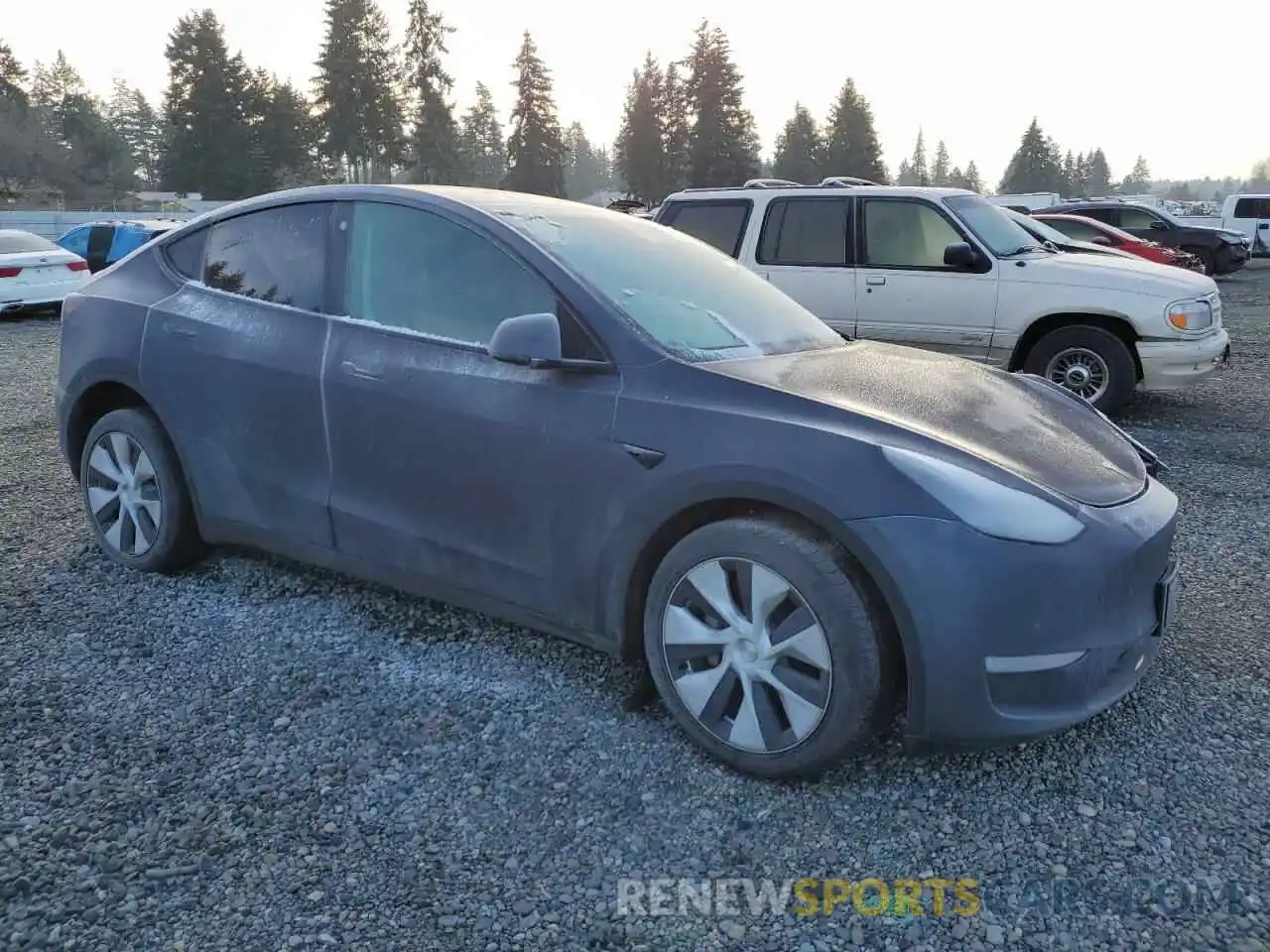 4 Photograph of a damaged car 7SAYGDEE0NF341257 TESLA MODEL Y 2022