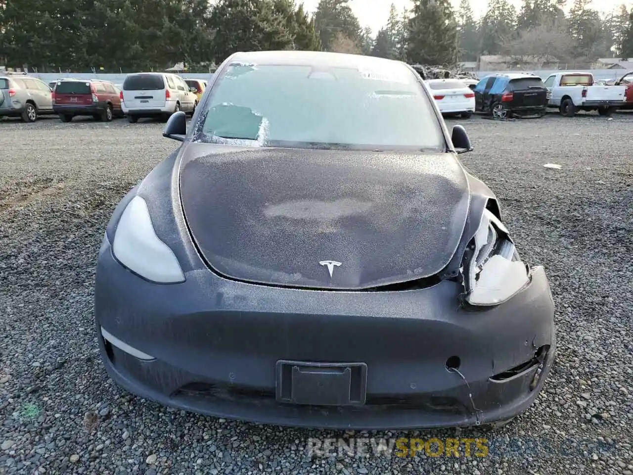 5 Photograph of a damaged car 7SAYGDEE0NF341257 TESLA MODEL Y 2022