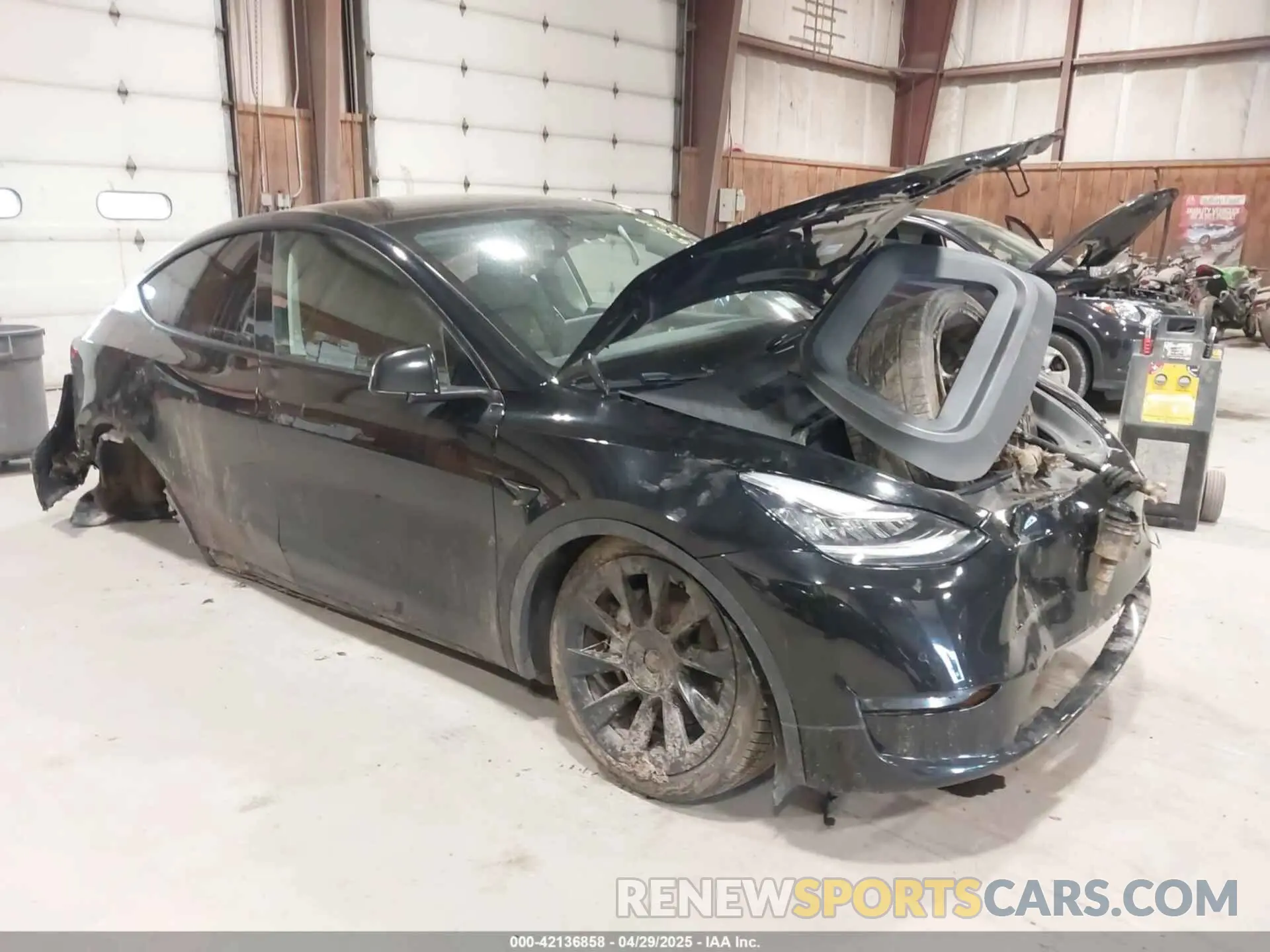 1 Photograph of a damaged car 7SAYGDEE0NF342215 TESLA MODEL Y 2022