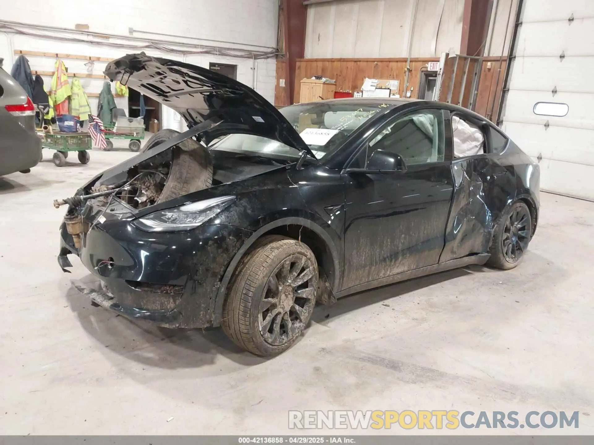 2 Photograph of a damaged car 7SAYGDEE0NF342215 TESLA MODEL Y 2022