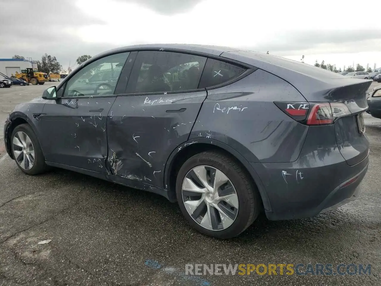 2 Photograph of a damaged car 7SAYGDEE0NF355045 TESLA MODEL Y 2022