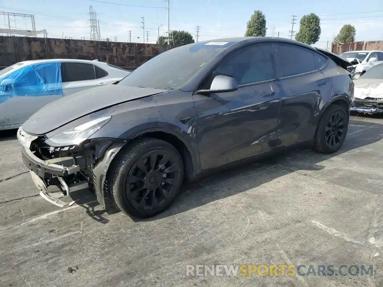 1 Photograph of a damaged car 7SAYGDEE0NF360021 TESLA MODEL Y 2022