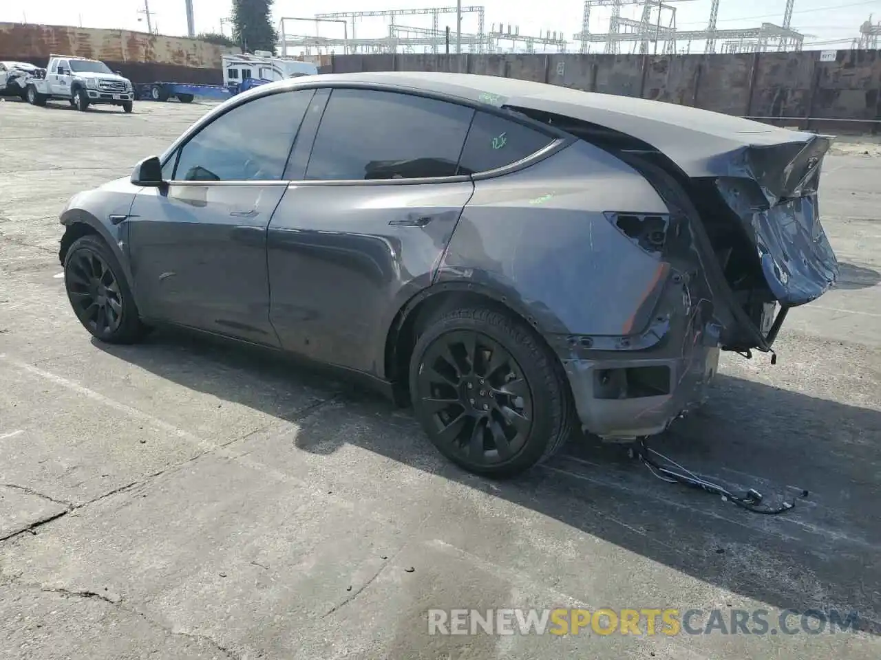 2 Photograph of a damaged car 7SAYGDEE0NF360021 TESLA MODEL Y 2022