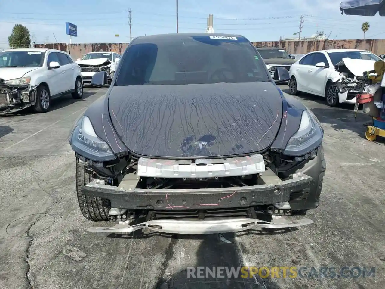 5 Photograph of a damaged car 7SAYGDEE0NF360021 TESLA MODEL Y 2022