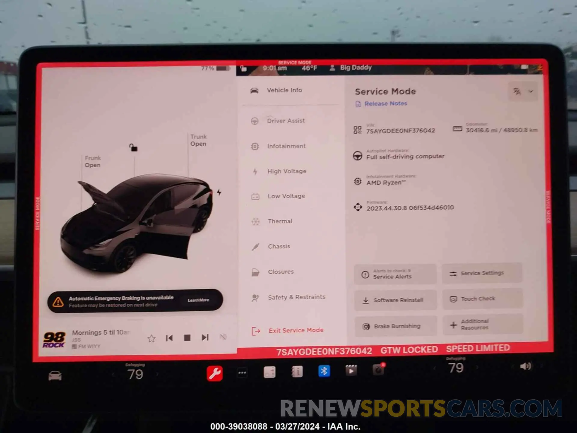 7 Photograph of a damaged car 7SAYGDEE0NF376042 TESLA MODEL Y 2022