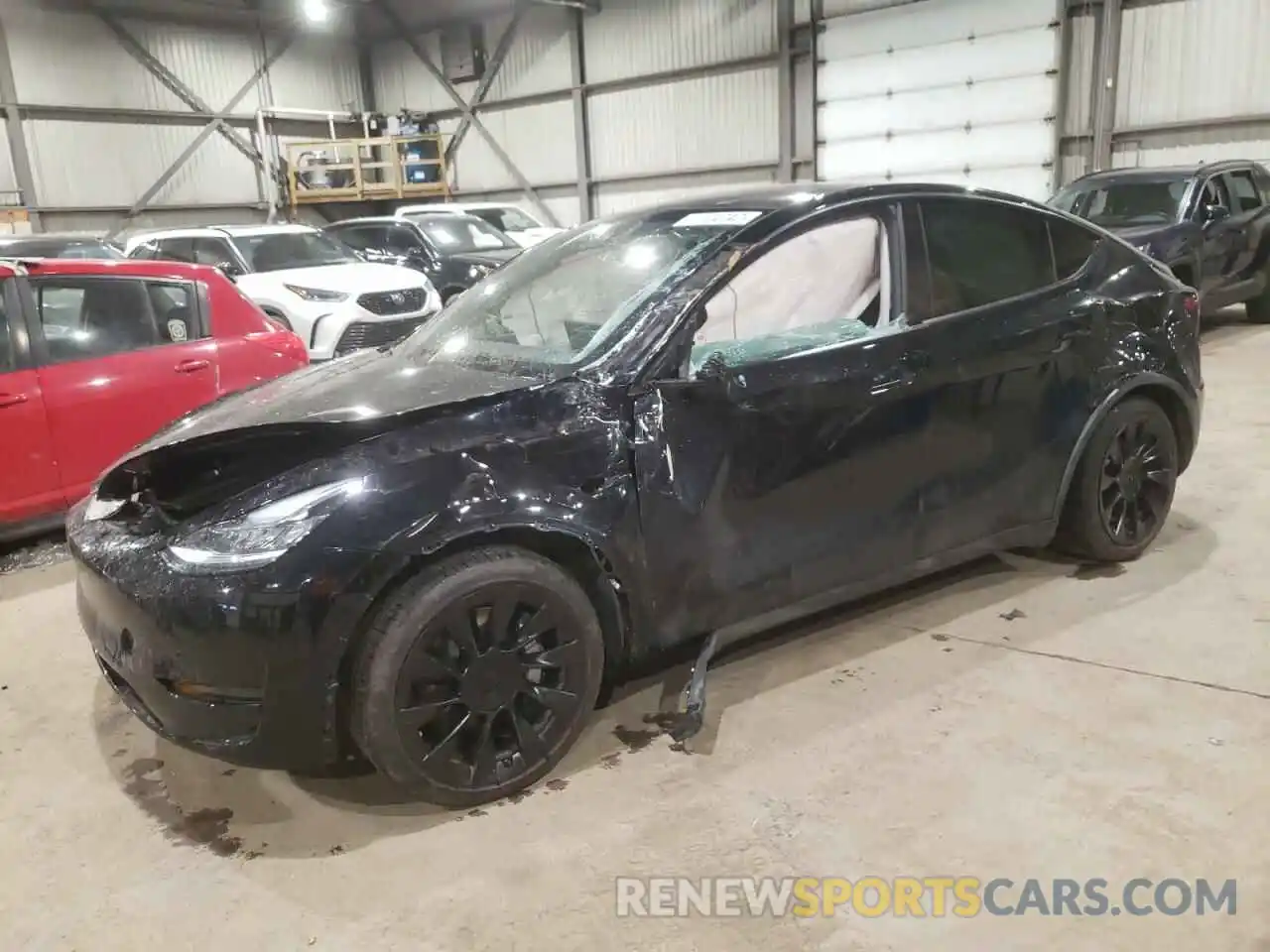 1 Photograph of a damaged car 7SAYGDEE0NF379443 TESLA MODEL Y 2022