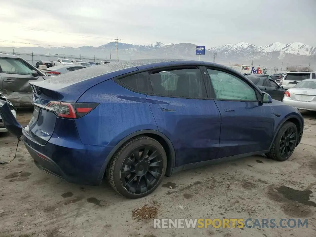 3 Photograph of a damaged car 7SAYGDEE0NF386750 TESLA MODEL Y 2022