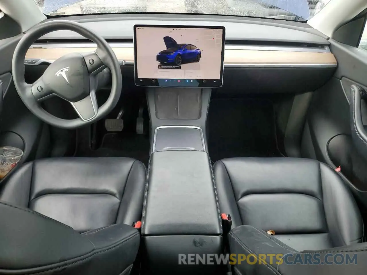 8 Photograph of a damaged car 7SAYGDEE0NF386750 TESLA MODEL Y 2022
