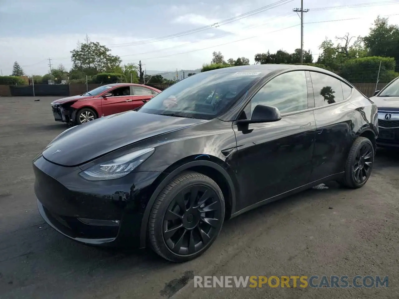 1 Photograph of a damaged car 7SAYGDEE0NF392774 TESLA MODEL Y 2022