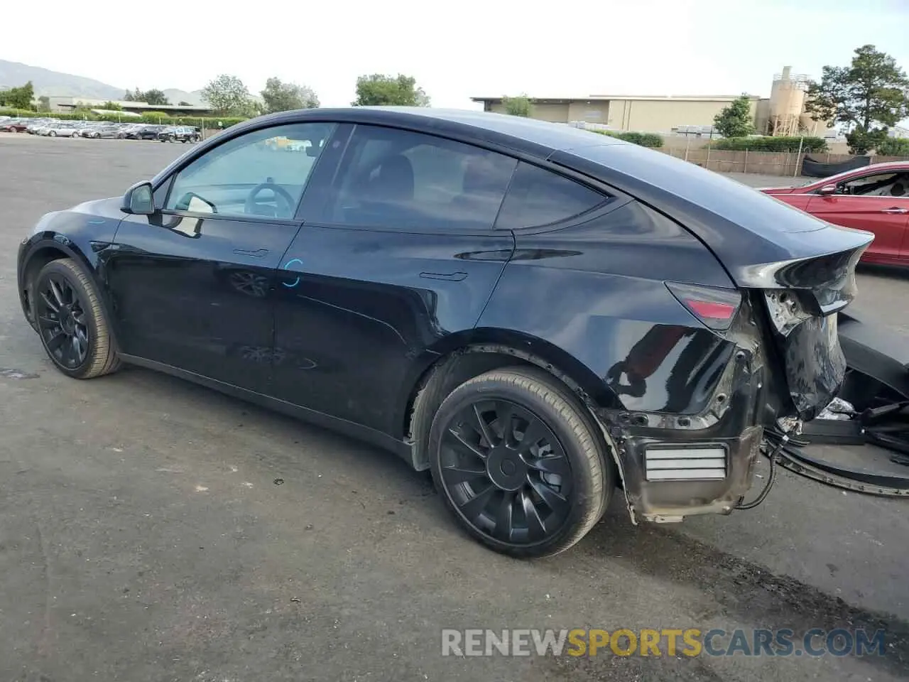 2 Photograph of a damaged car 7SAYGDEE0NF392774 TESLA MODEL Y 2022
