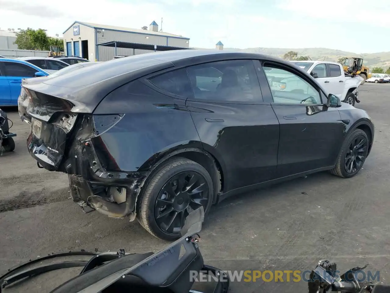 3 Photograph of a damaged car 7SAYGDEE0NF392774 TESLA MODEL Y 2022